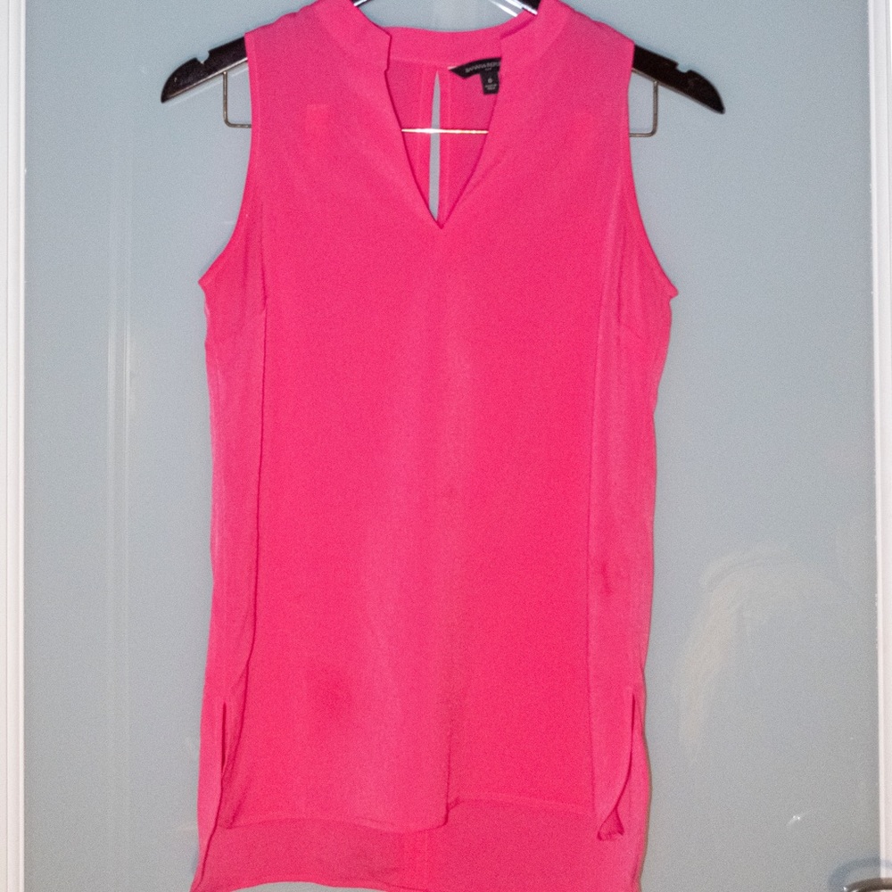 Pink, flowy top